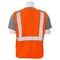 Erb Safety Safety Vest, Break Away, Mesh, Class 2, S320, Hi-Viz Orange, XL 61112